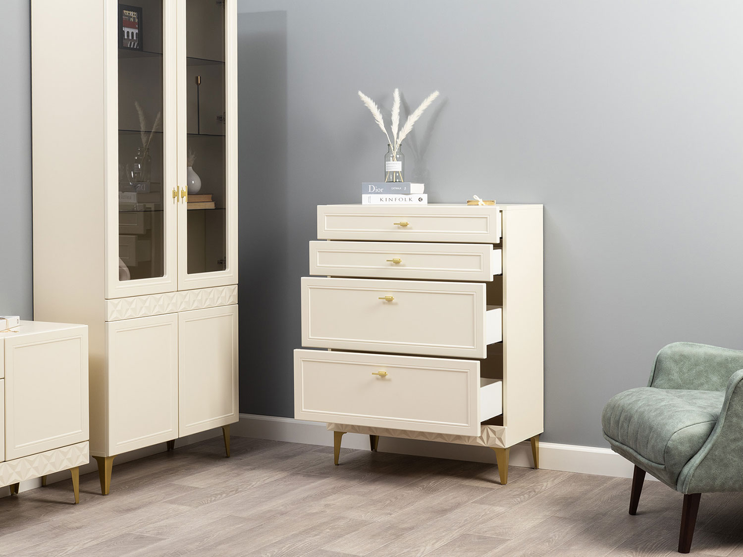 Комод Марион 16.249, Слоновая кость купить в Москве