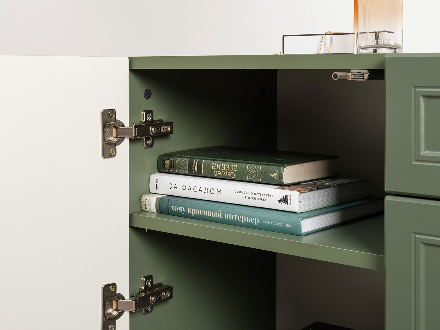 Тумба Марион 16.167, Дымчатый зеленый / Олива шагрень купить в Москве