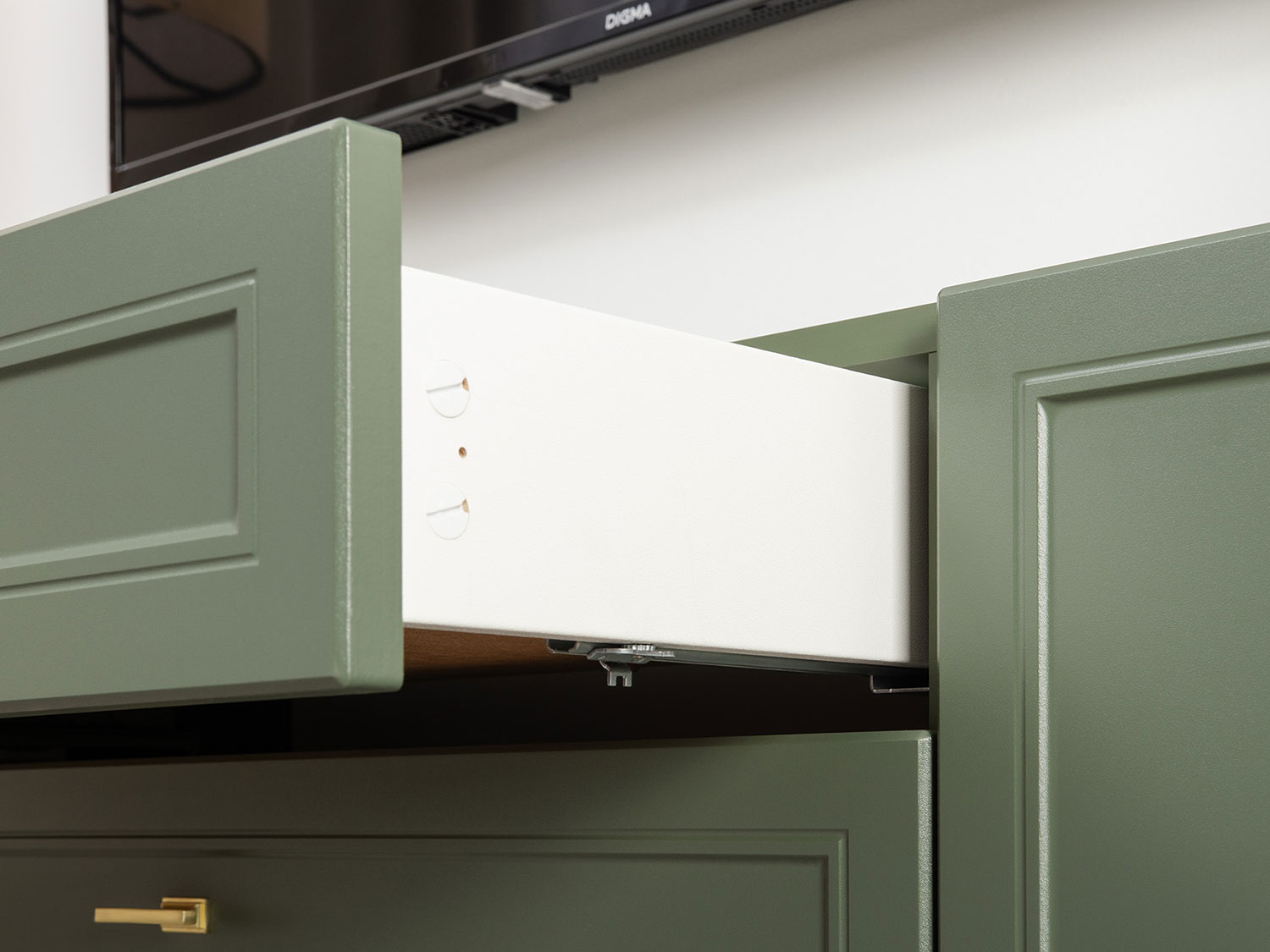 Тумба Марион 16.167, Дымчатый зеленый / Олива шагрень купить в Москве