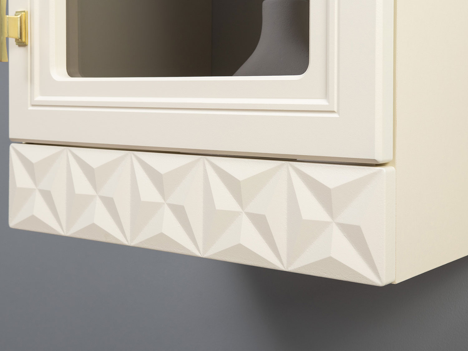 Шкаф навесной Марион 16.334, Слоновая кость купить в Москве