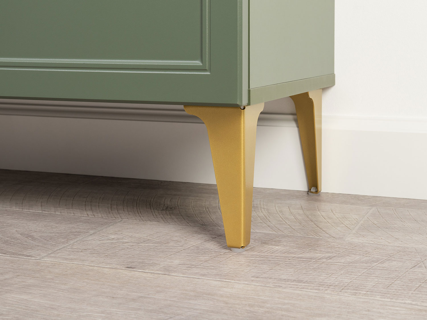 Шкаф-витрина Марион 16.397.01, Дымчатый зеленый / Олива шагрень купить в Москве