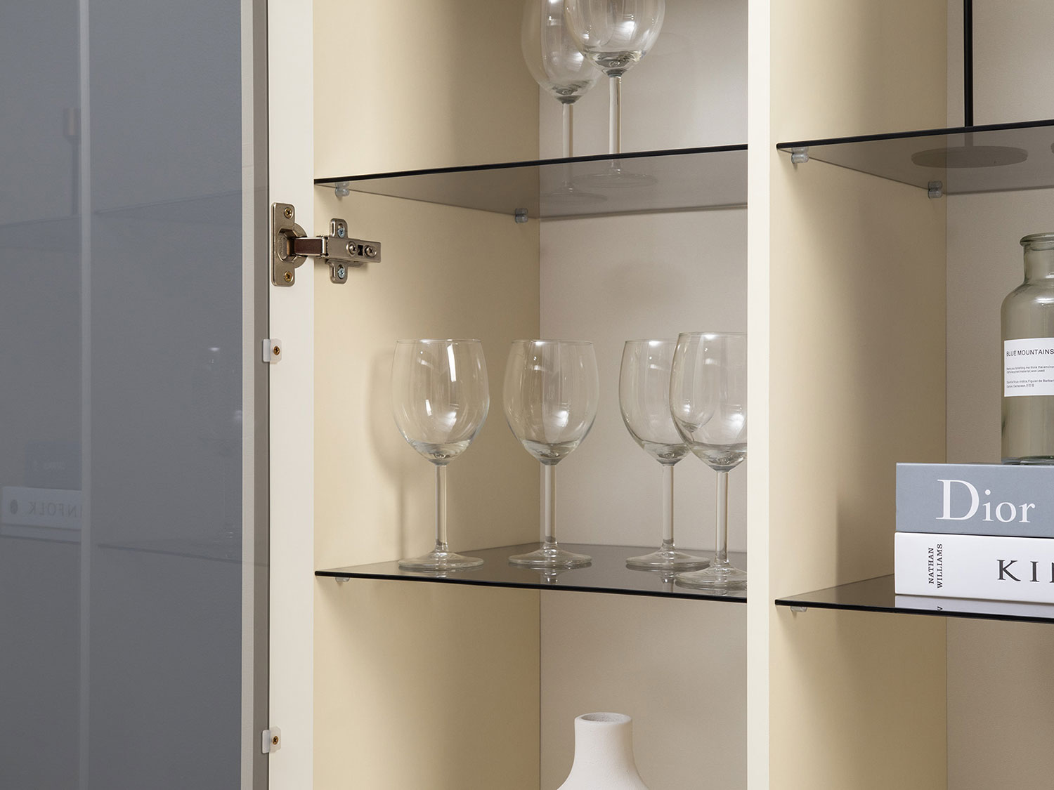 Шкаф-витрина Марион 16.397.02, Слоновая кость купить в Москве