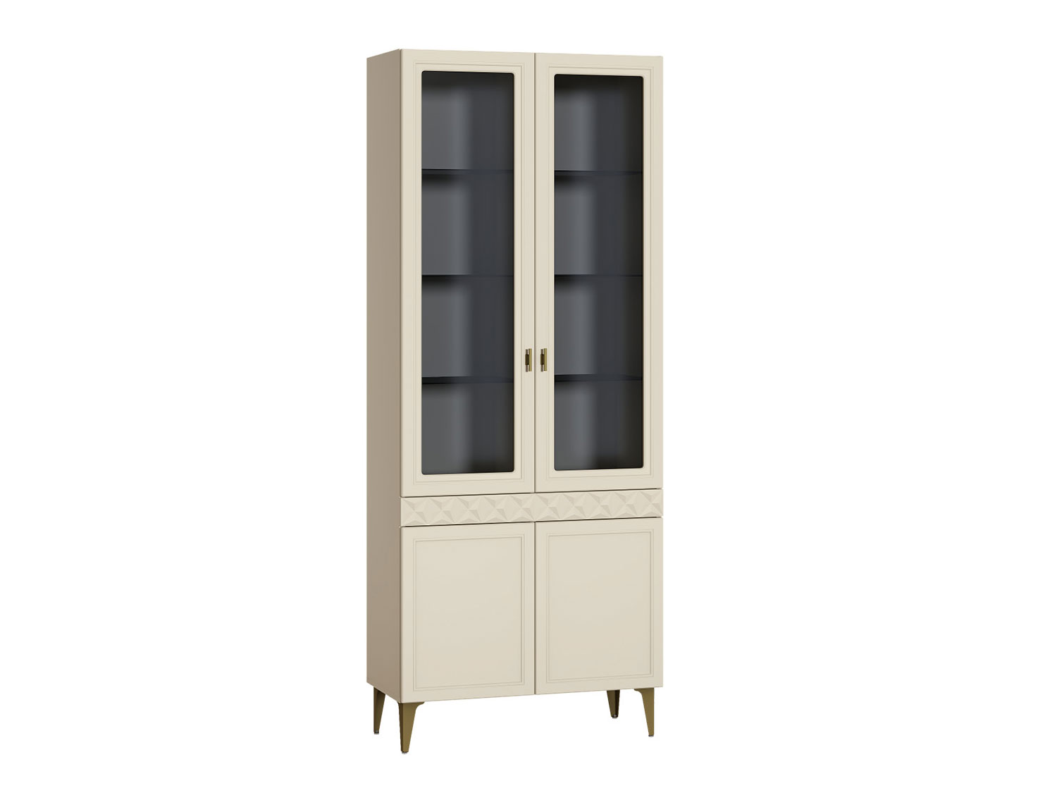 Шкаф-витрина Марион 16.397.02, Слоновая кость купить в Москве
