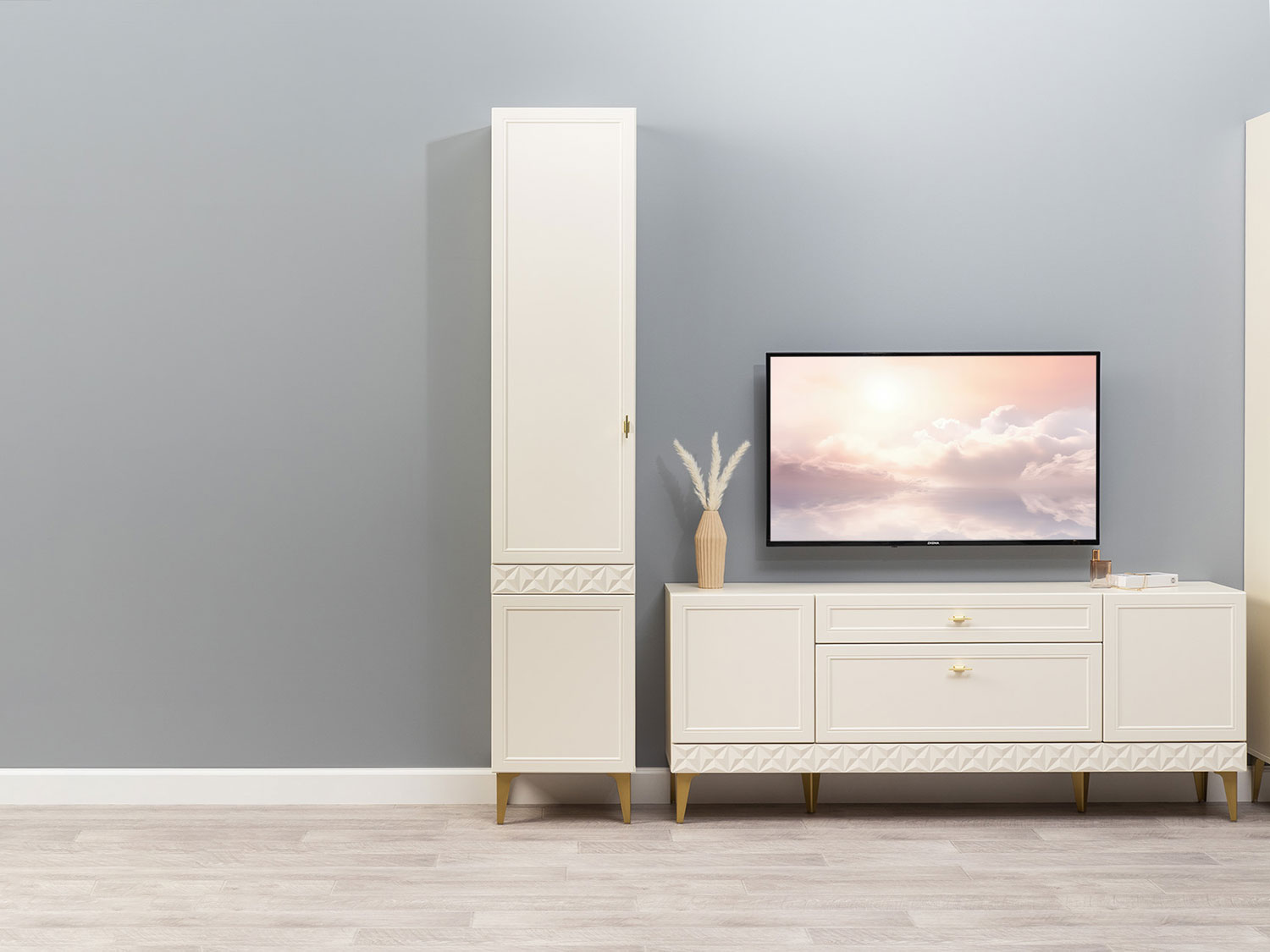 Шкаф-пенал Марион 16.333.01, Слоновая кость купить в Москве