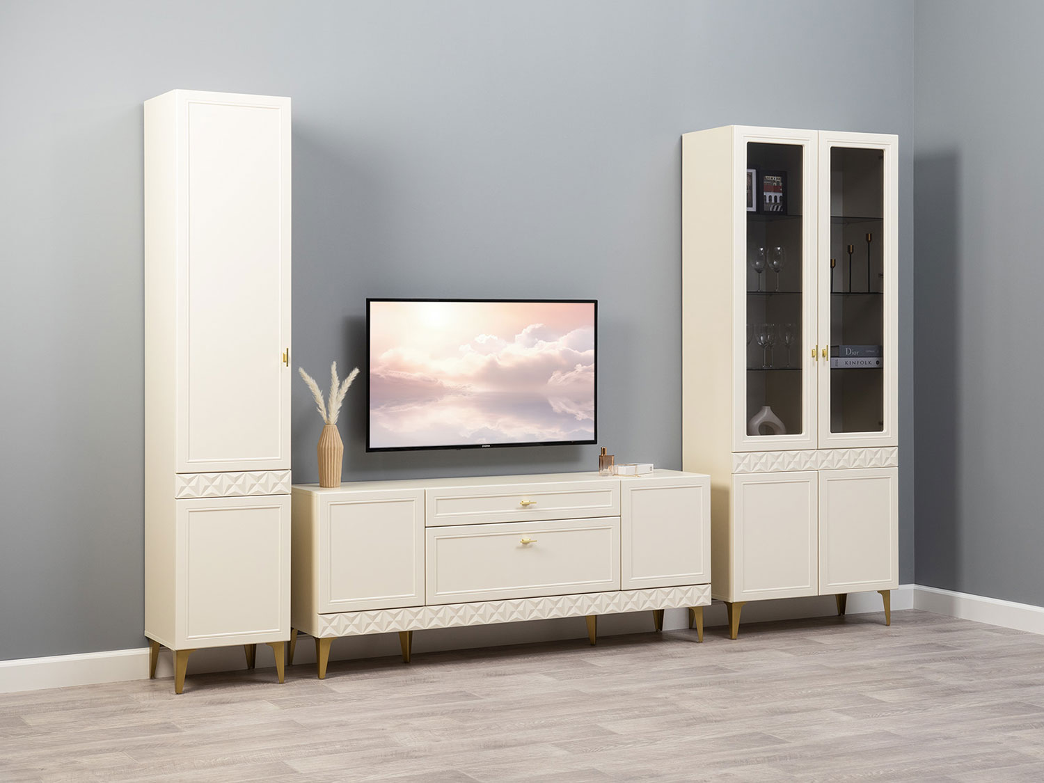 Шкаф-пенал Марион 16.333.01, Слоновая кость купить в Москве