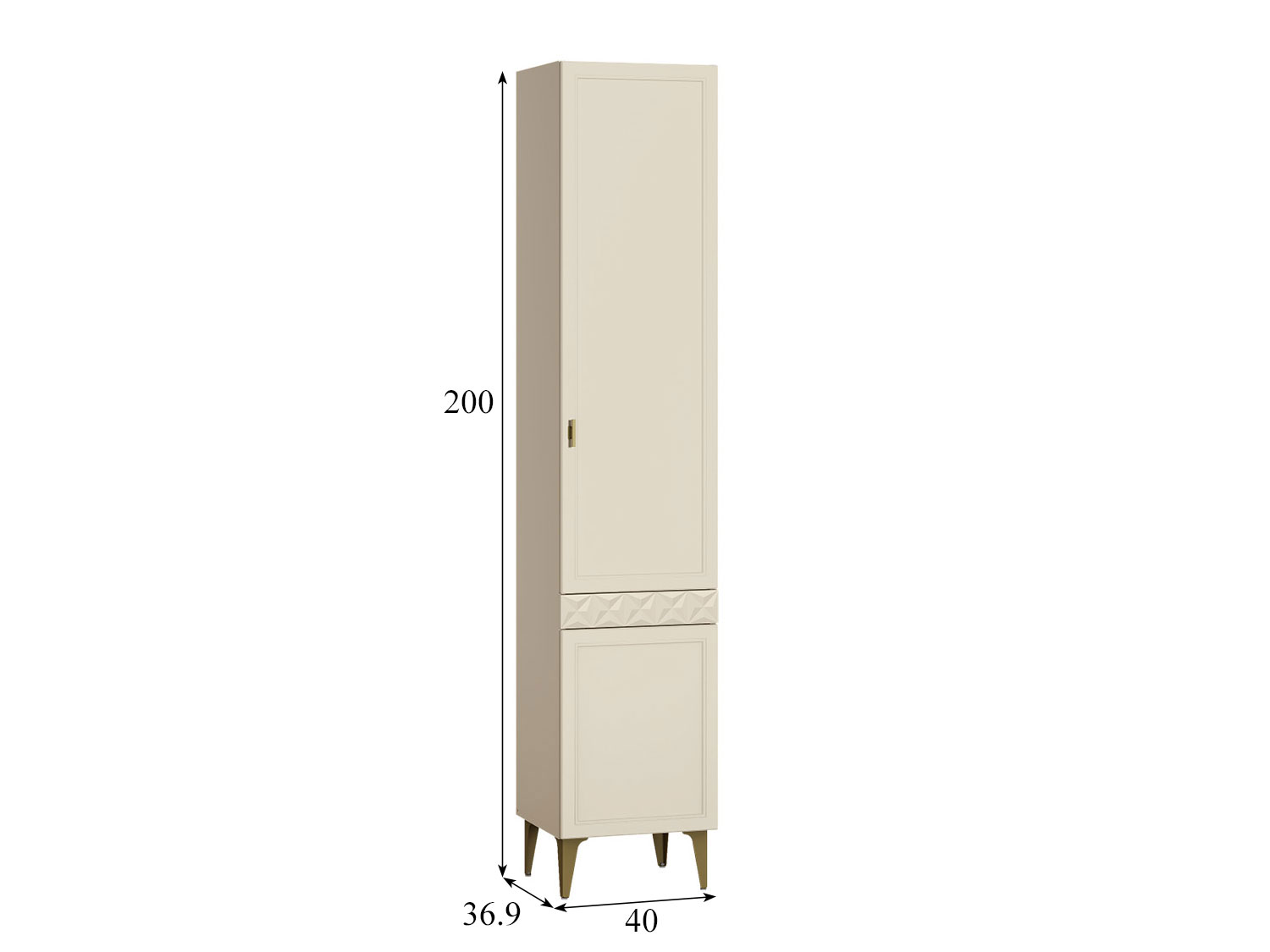 Шкаф-пенал Марион 16.333.01, Слоновая кость купить в Москве