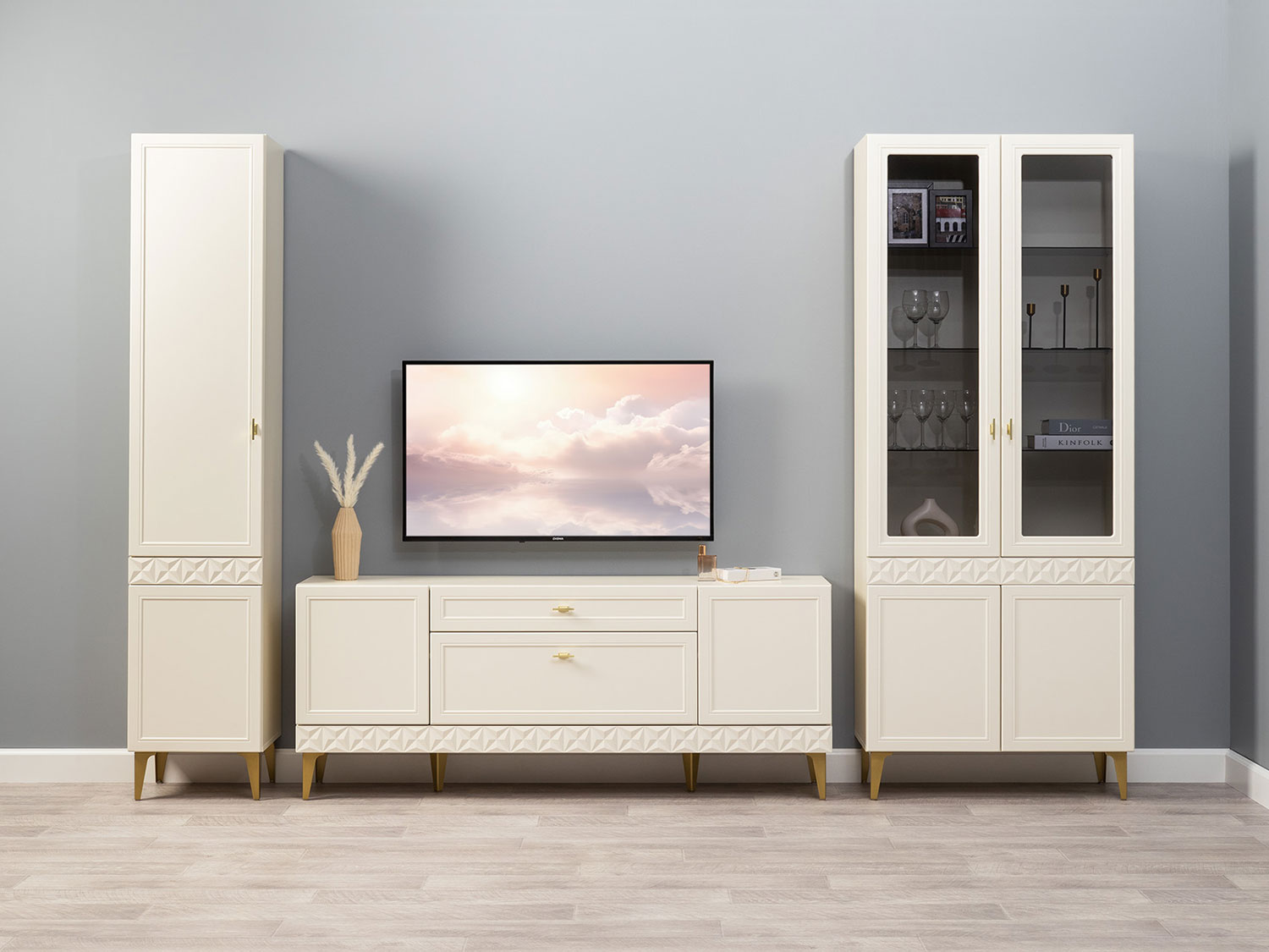 Гостиная Марион Комплект 2, Слоновая кость купить в Москве