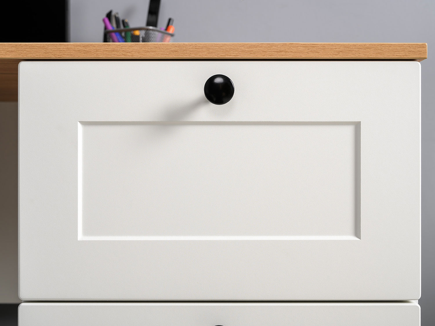 Стол письменный Остин 12.159, Белый шагрень/Дуб Золотой CRAFT купить в Москве