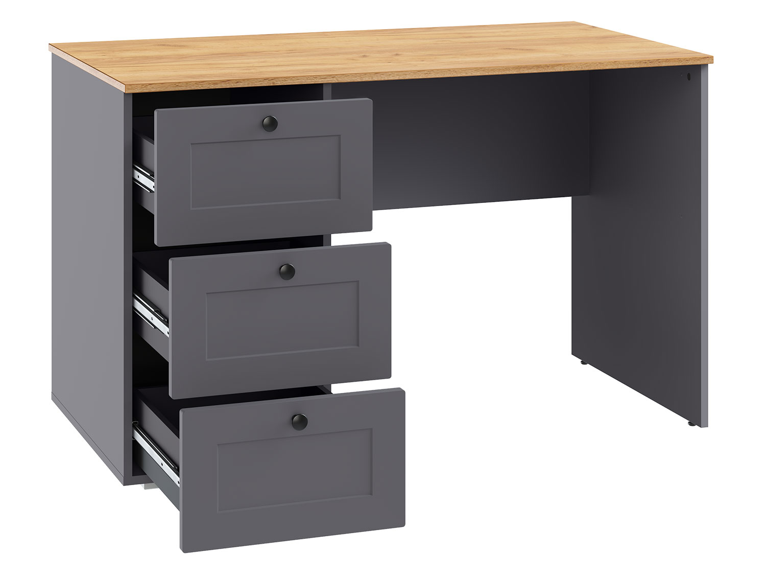 Рабочее место Остин, Серый Графит/Дуб Золотой CRAFT купить в Москве