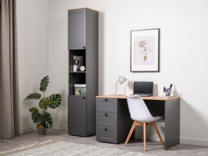 Рабочее место Остин, Серый Графит/Дуб Золотой CRAFT