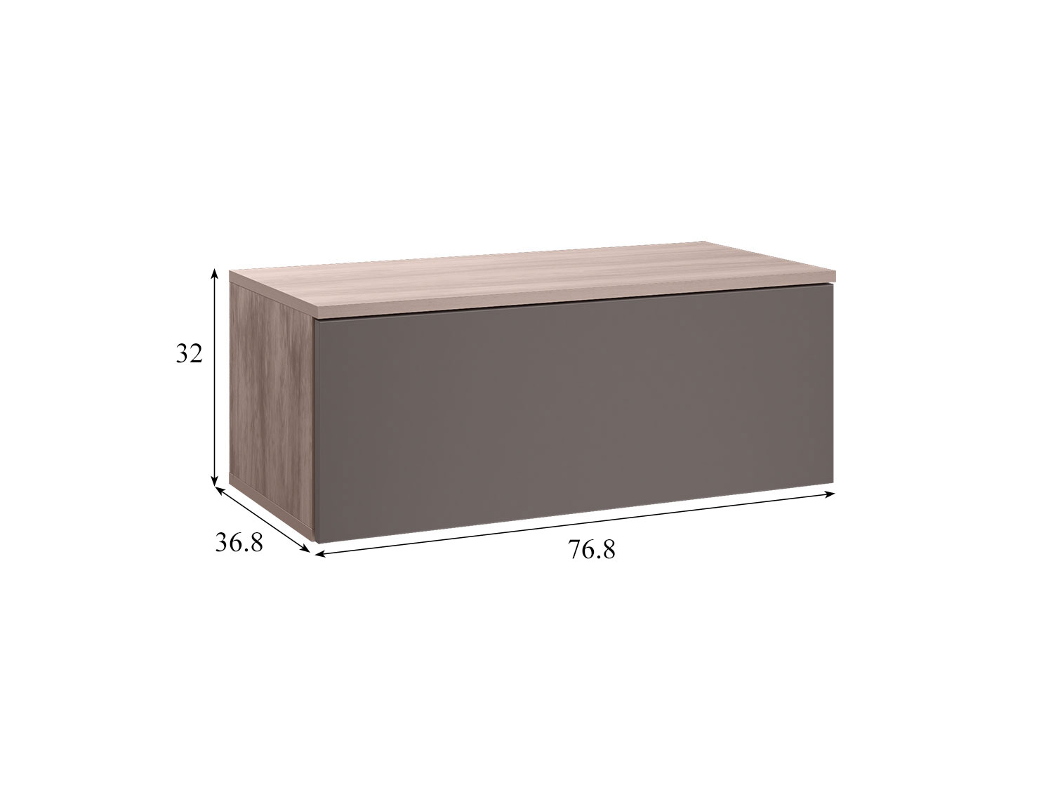 Тумба под ТВ Роквуд 16.54.01, Эмили Блаш + Графит мягкая шагрень купить в Москве