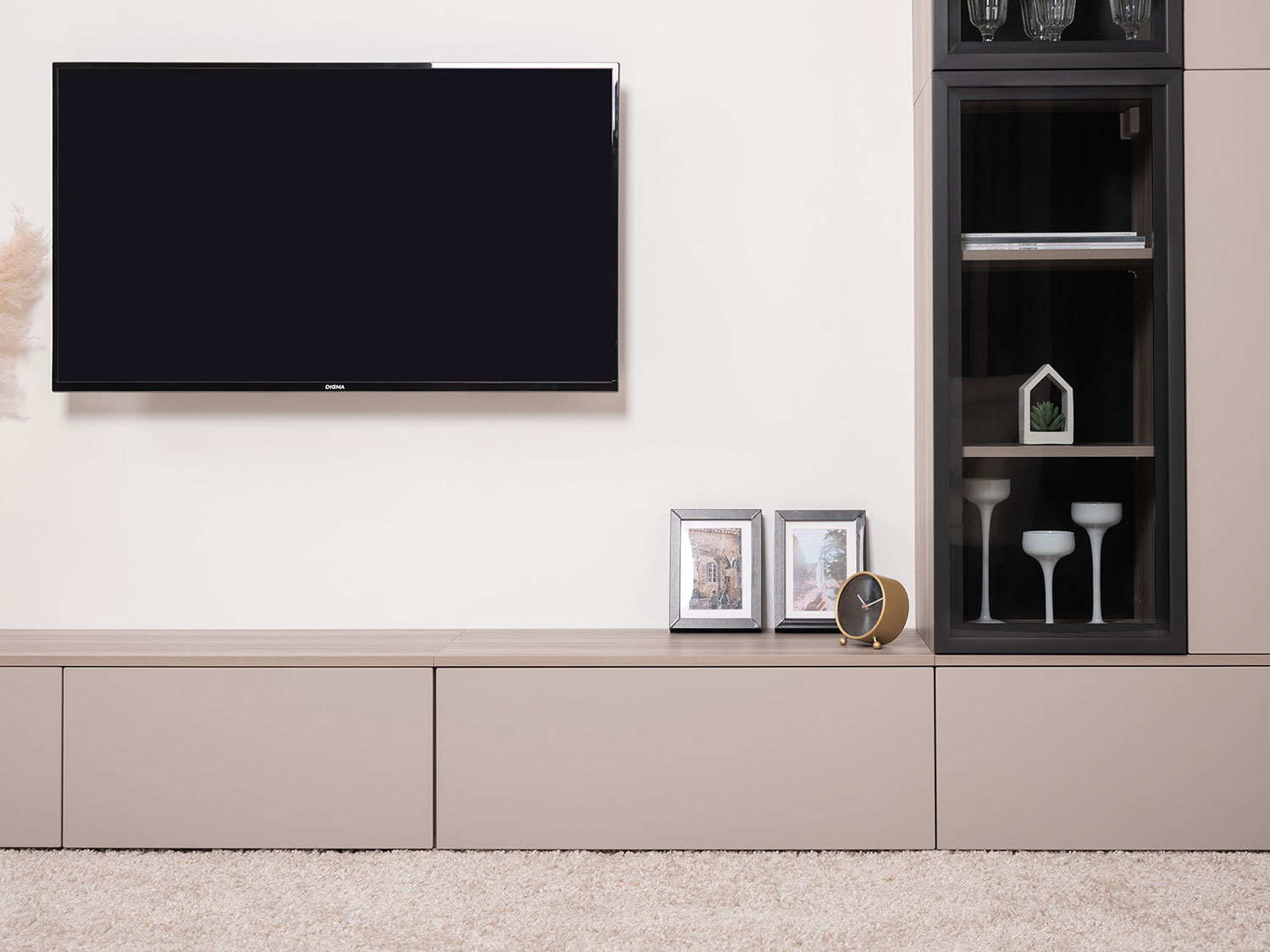 Тумба под ТВ Роквуд 16.54.01, Эмили Блаш + Крем купить в Москве