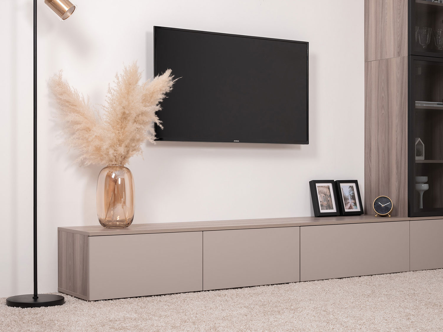 Тумба под ТВ Роквуд 16.54.02, Эмили Блаш + Крем купить в Москве