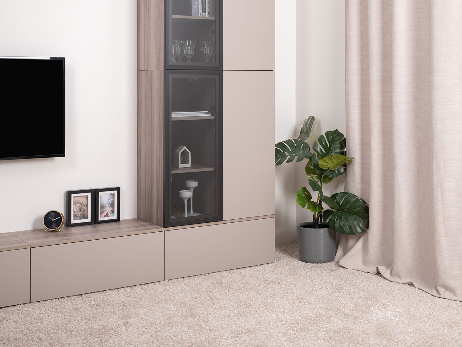 Шкаф навесной Роквуд 16.322.01, Эмили Блаш + Крем купить в Москве