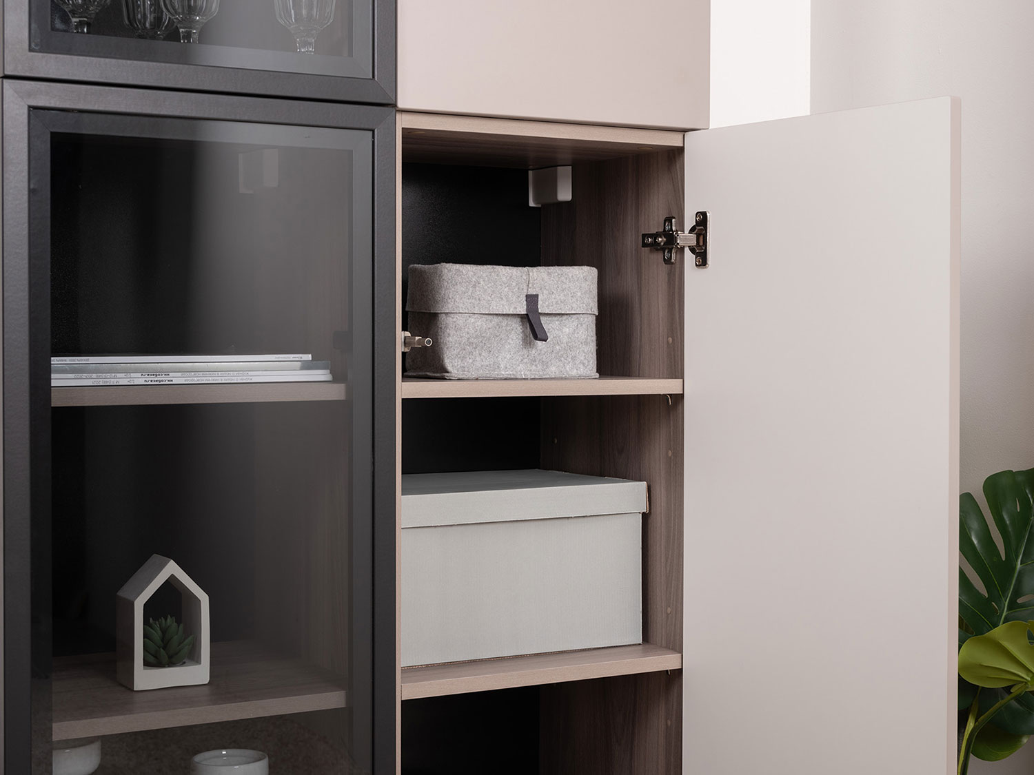 Шкаф навесной Роквуд 16.322.01, Эмили Блаш + Крем купить в Москве