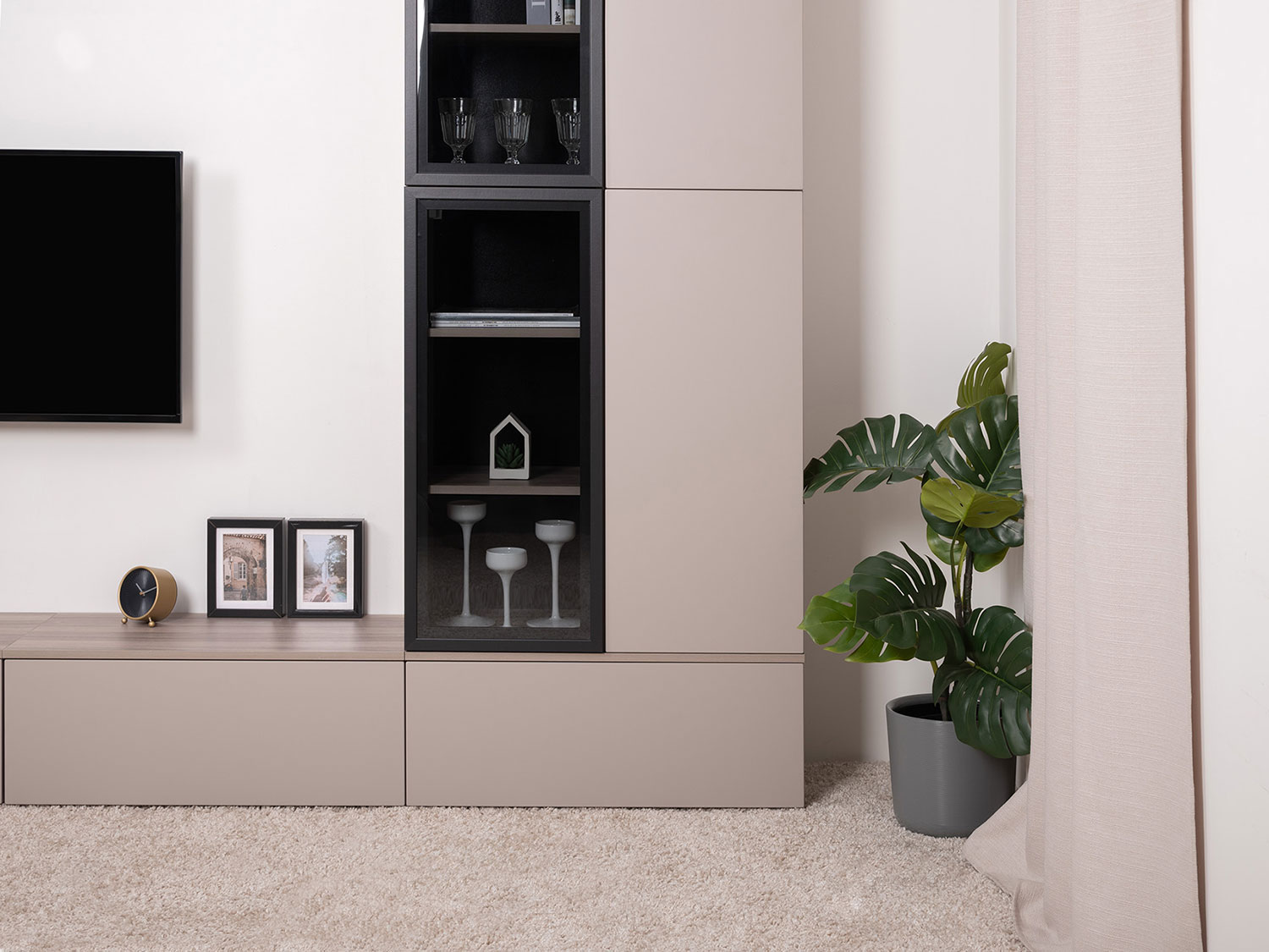 Шкаф-витрина навесной Роквуд 16.322.02 купить в Москве