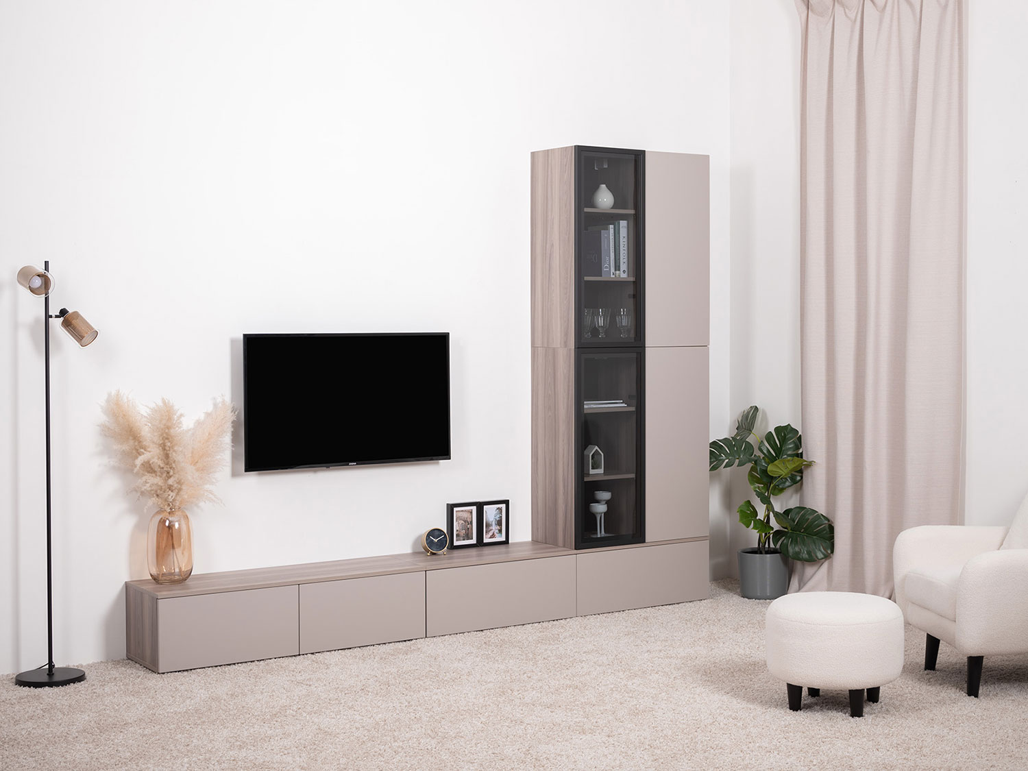 Шкаф-витрина навесной Роквуд 16.322.02 купить в Москве