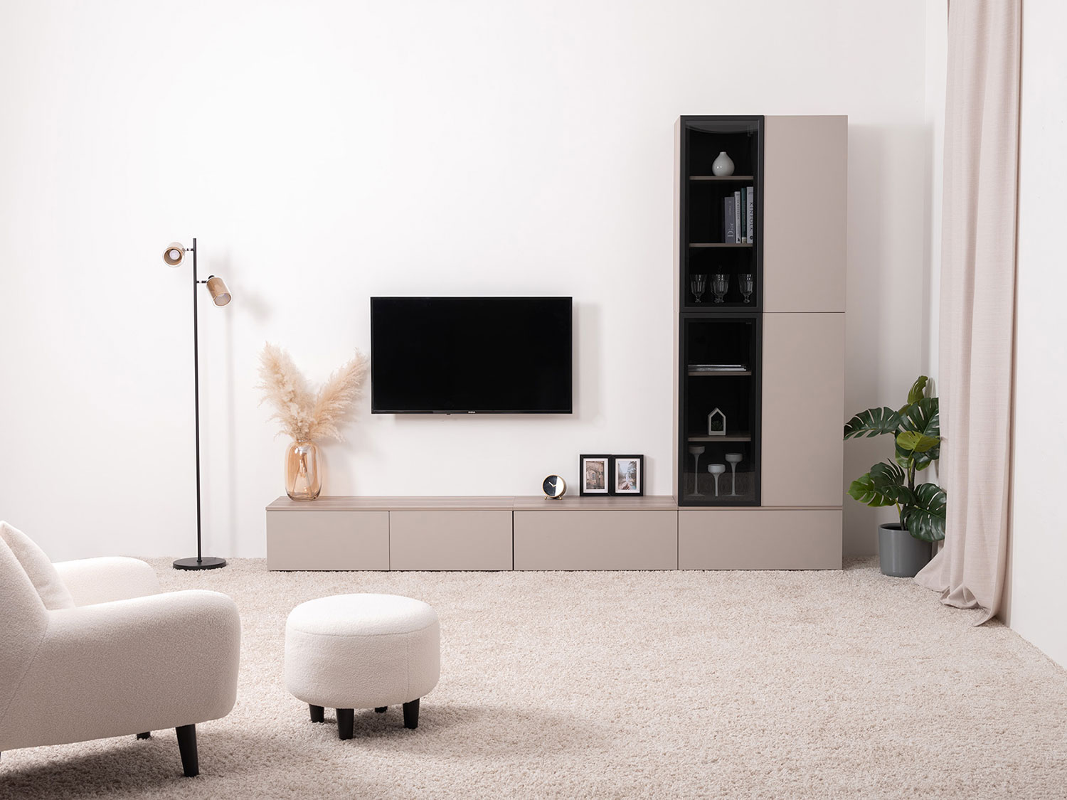 Шкаф-витрина навесной Роквуд 16.322.02 купить в Москве