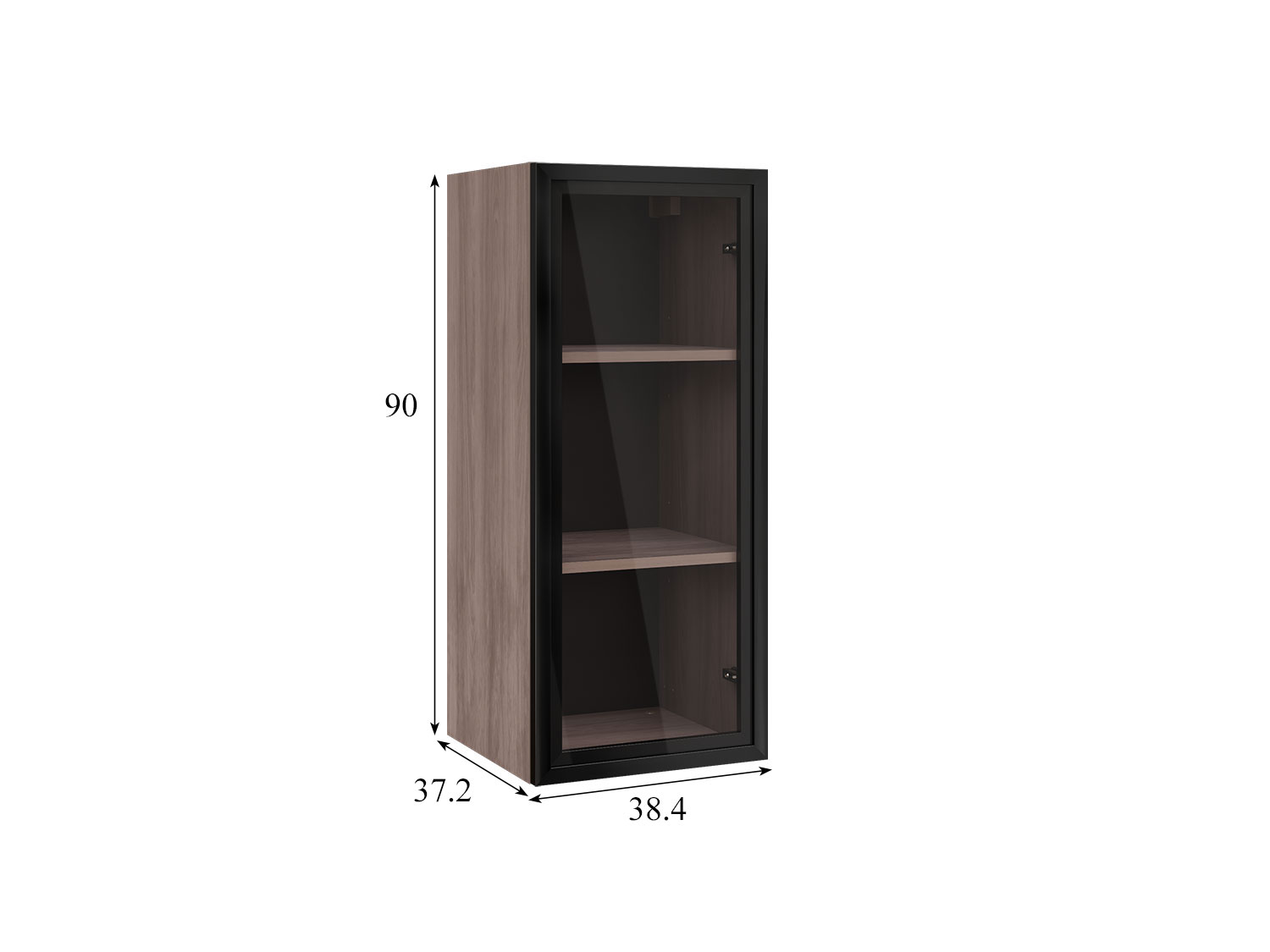 Шкаф-витрина навесной Роквуд 16.322.02 купить в Москве