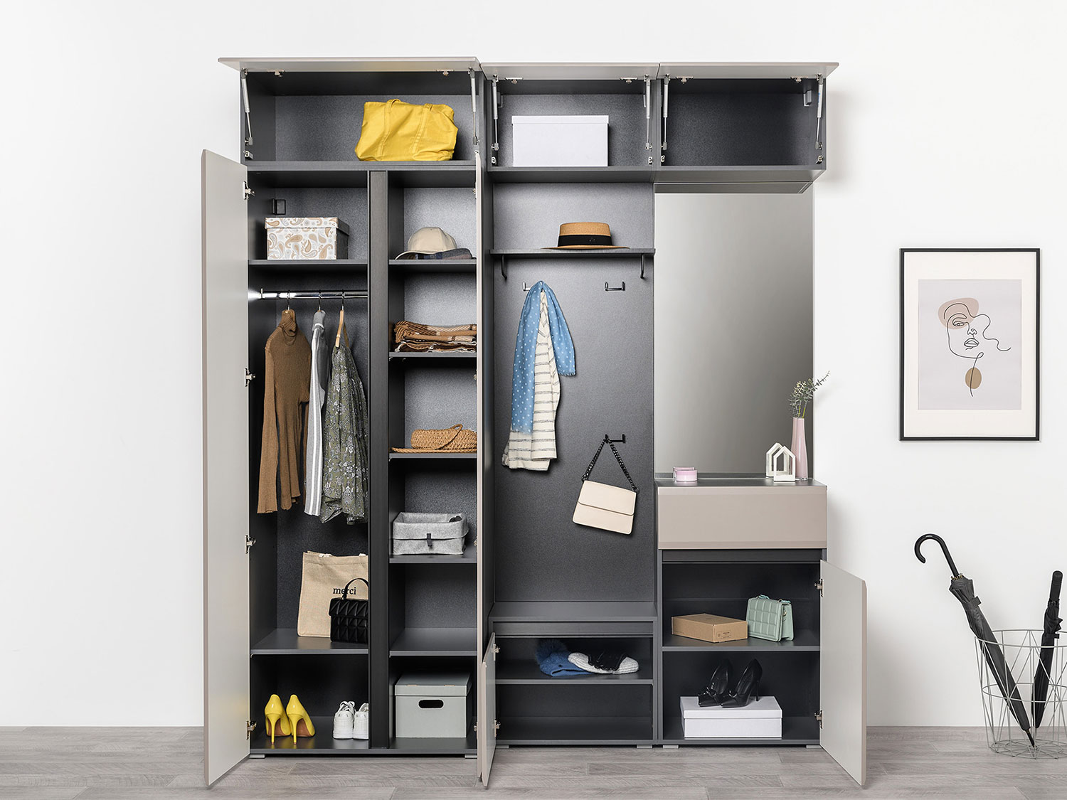 Прихожая Сидней Комплект 3 купить в Москве