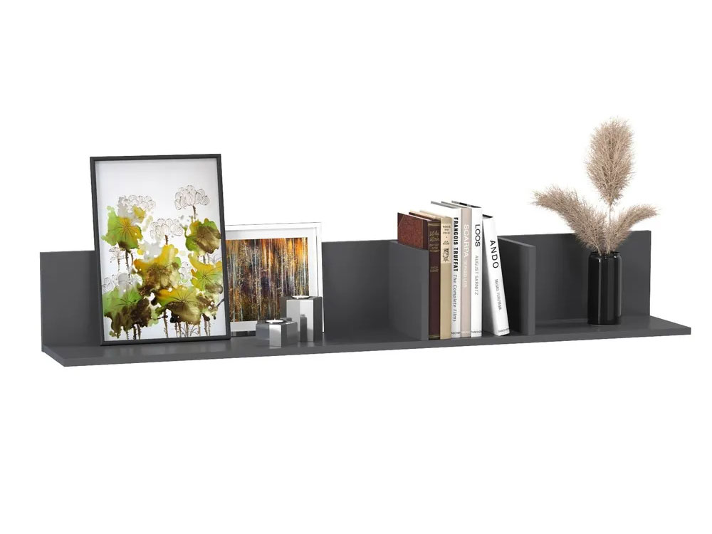 Полка Эйр 16.490, серый графит купить в Москве