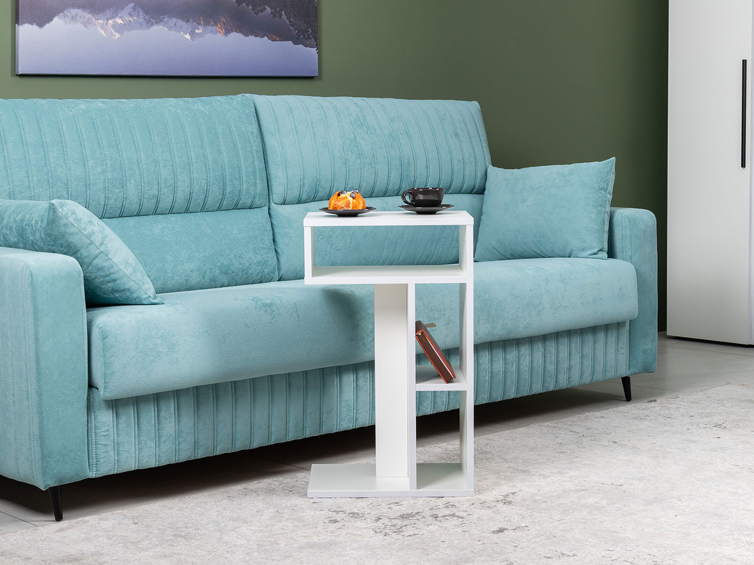 Стол Эйр 12.114, белый шагрень купить в Москве