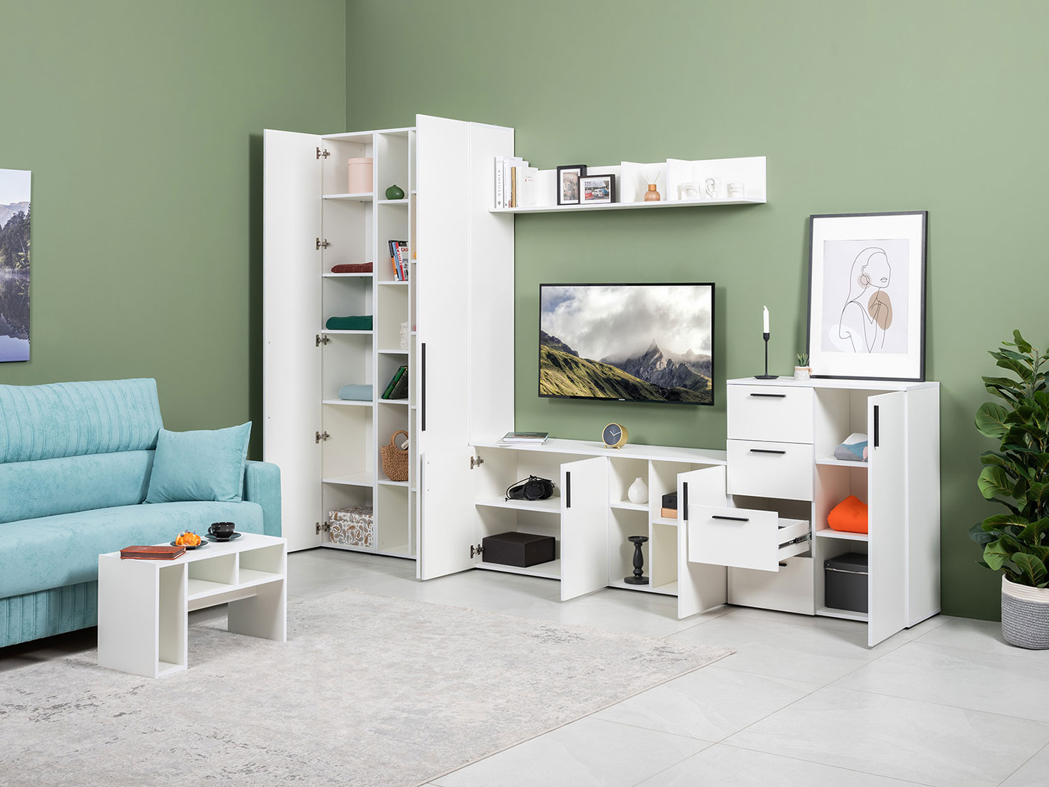 Шкаф Эйр 16.324.02, белый шагрень купить в Москве