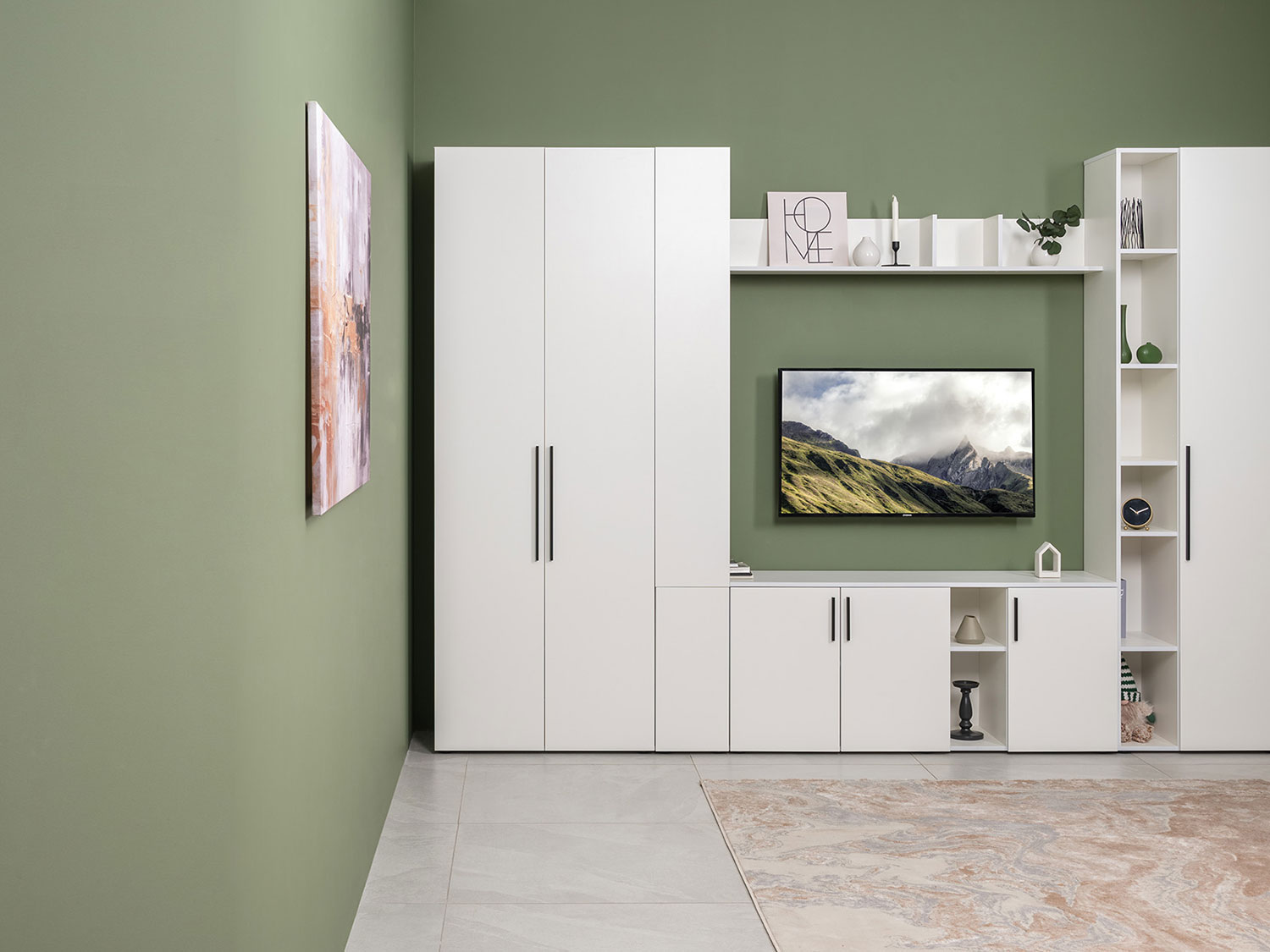 Шкаф для одежды Эйр 13.340, белый шагрень купить в Москве