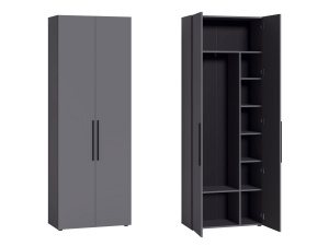 Шкаф для одежды Эйр 13.340, серый графит