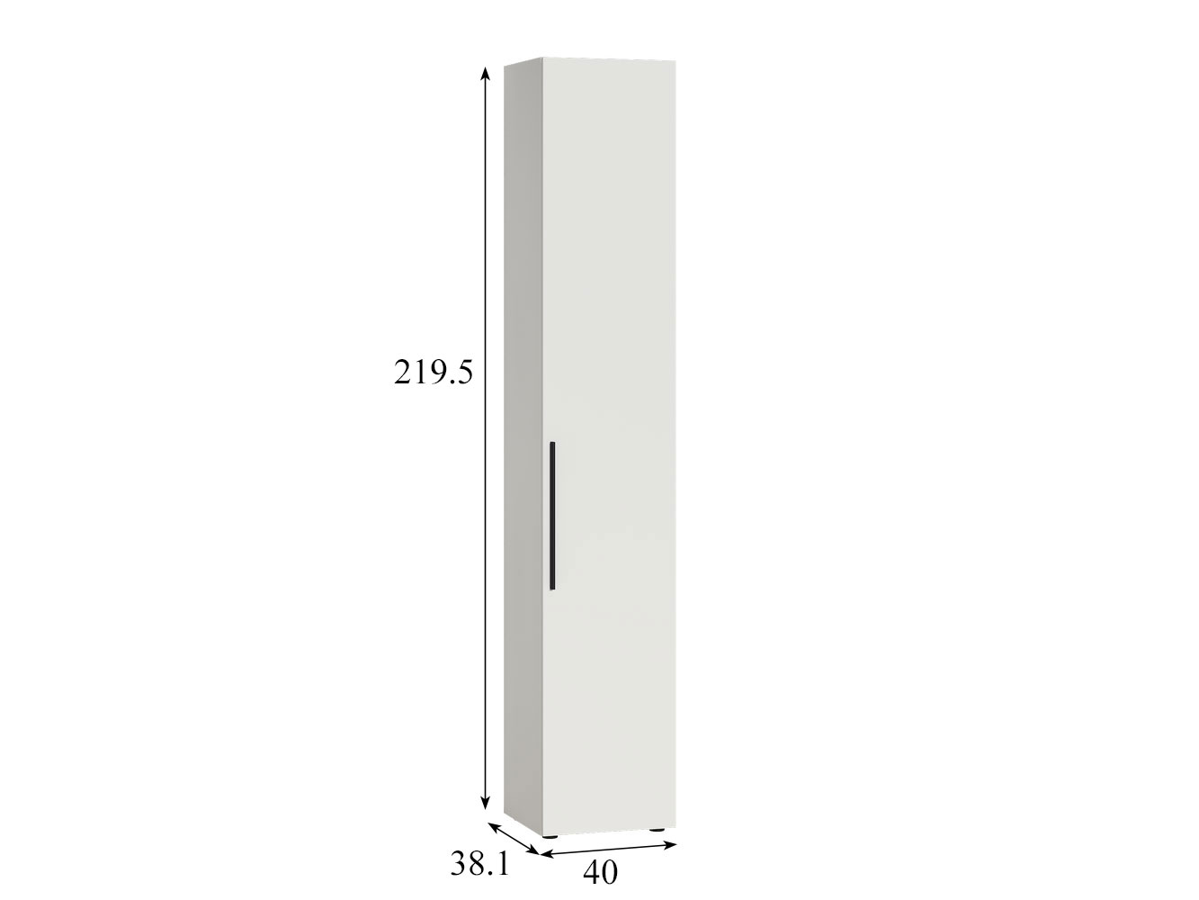 Шкаф-пенал Эйр 16.324.01, белый шагрень купить в Москве