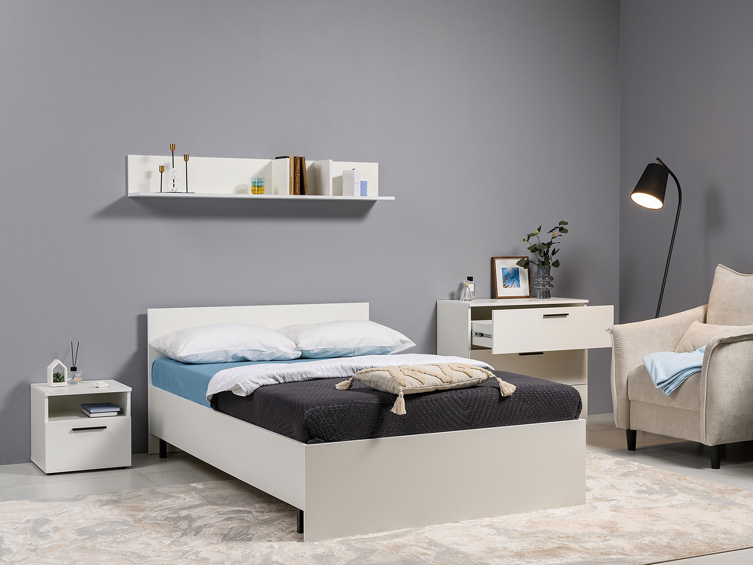 Комод Эйр 16.242, белый шагрень купить в Москве