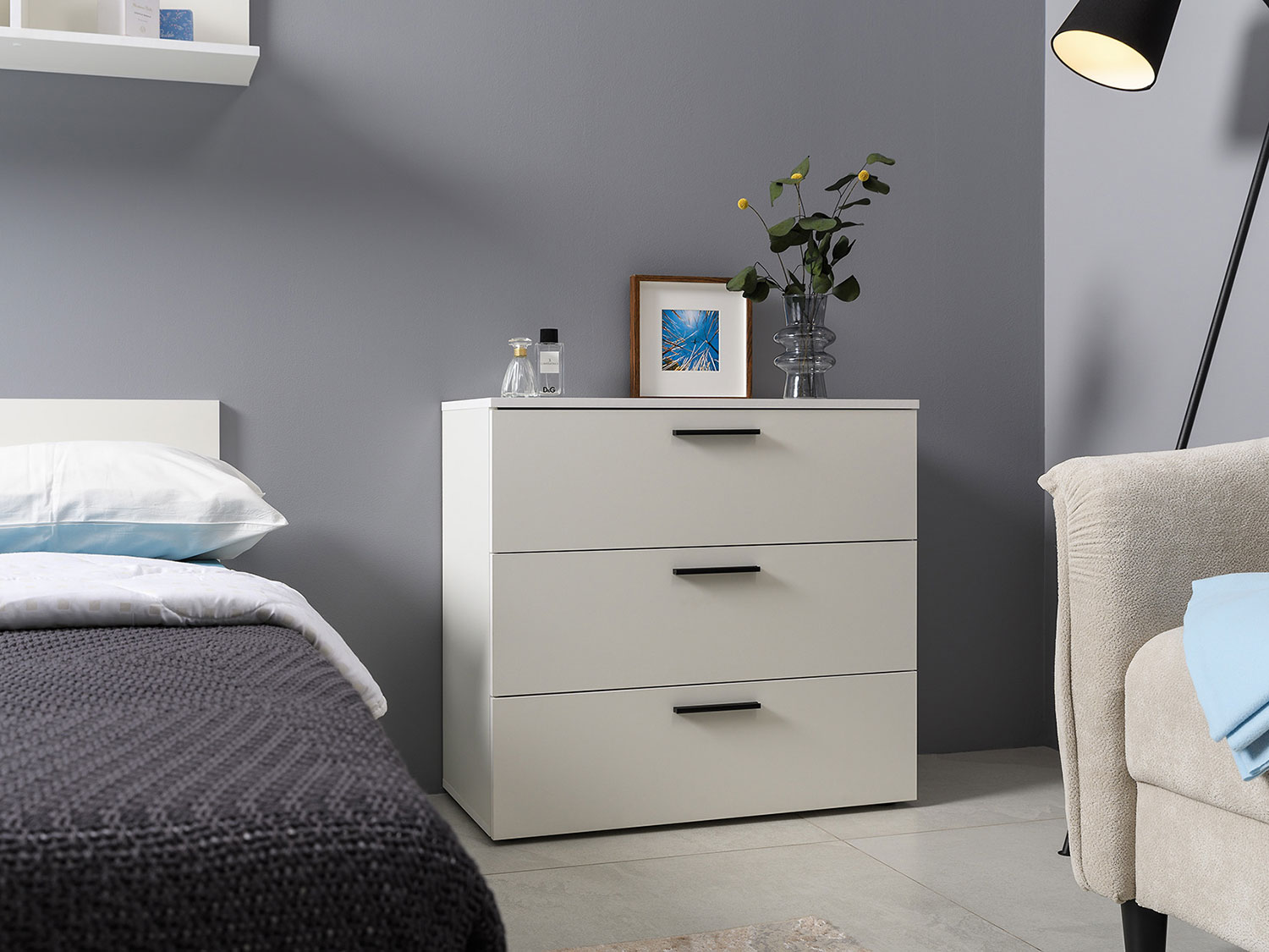 Комод Эйр 16.242, белый шагрень купить в Москве