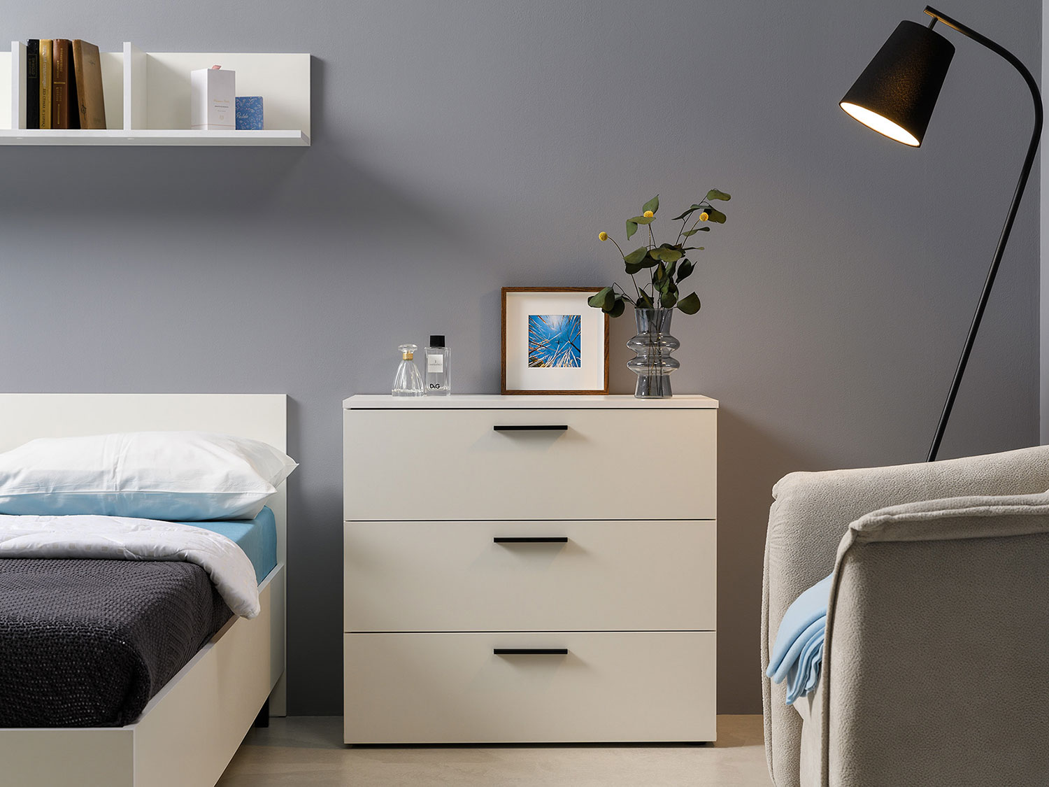 Комод Эйр 16.242, белый шагрень купить в Москве