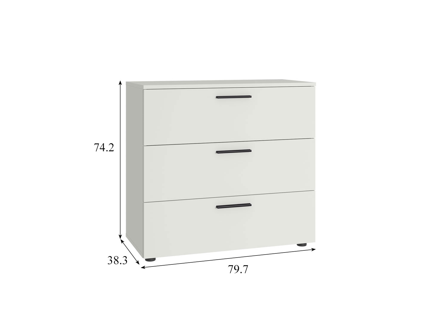 Комод Эйр 16.242, белый шагрень купить в Москве