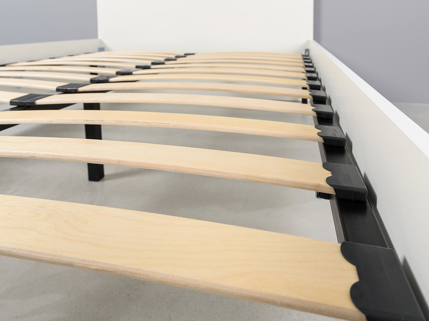 Кровать Эйр 11.46.01 с ортопедическим основанием (1200), белый шагрень купить в Москве