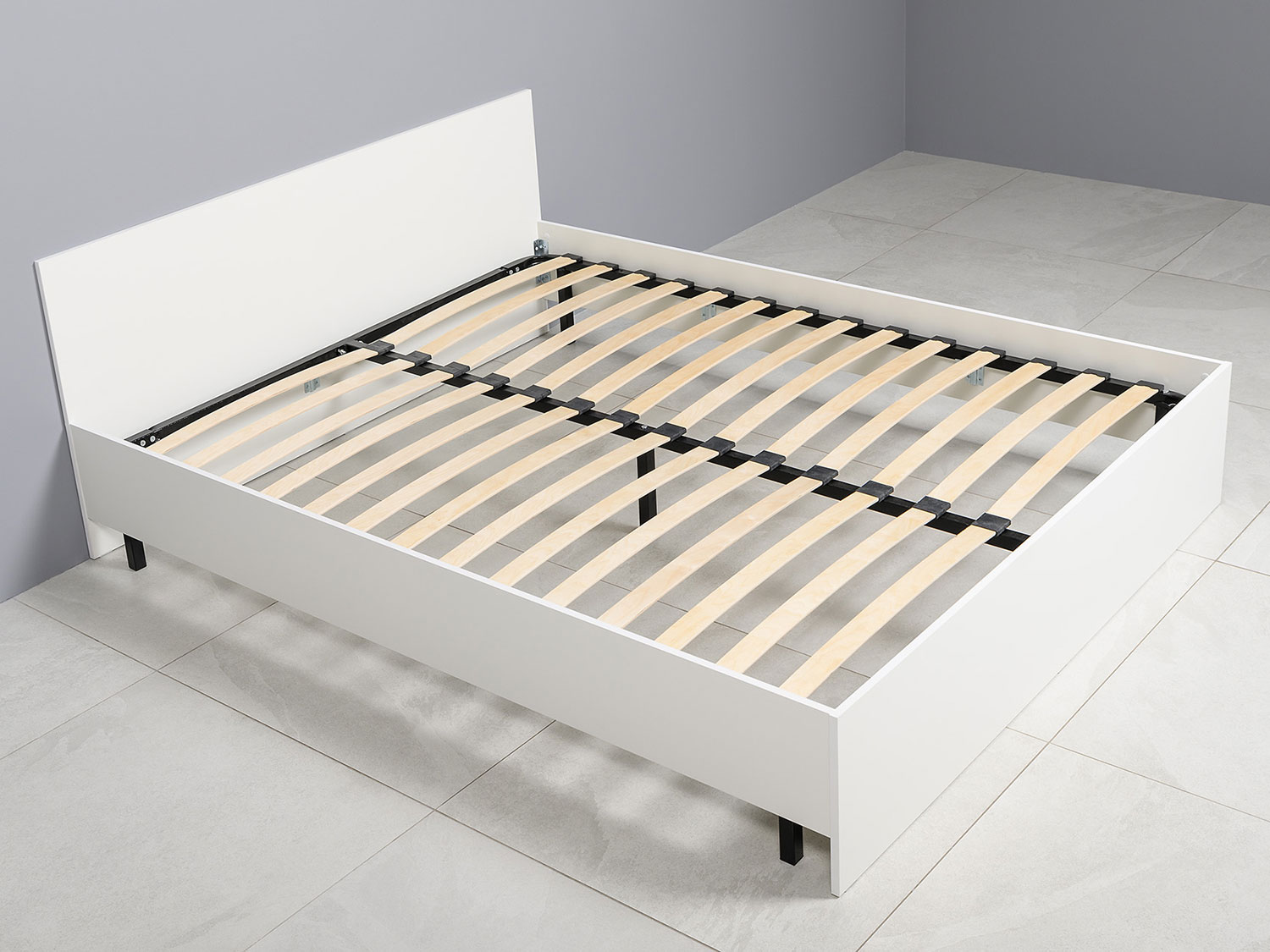 Кровать Эйр 11.46.02 с ортопедическим основанием (1600), белый шагрень купить в Москве