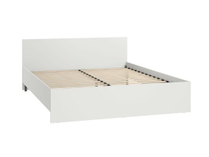 Кровать Эйр 11.46.02 с ортопедическим основанием (1600), белый шагрень