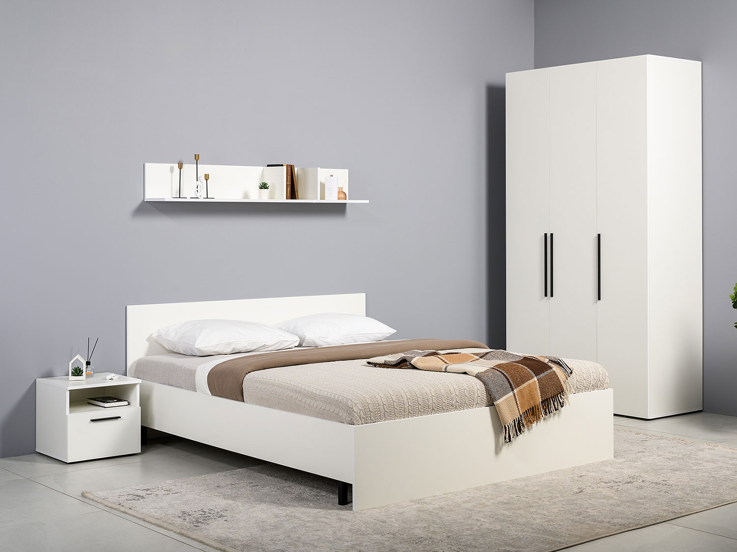 Тумба прикроватная Эйр 16.12, белый шагрень купить в Москве