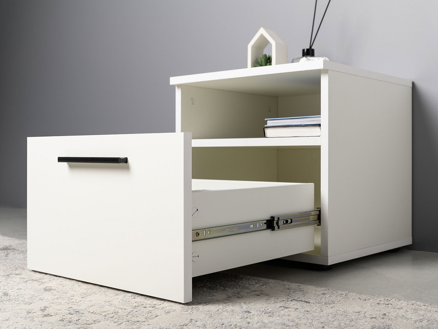 Тумба прикроватная Эйр 16.12, белый шагрень купить в Москве