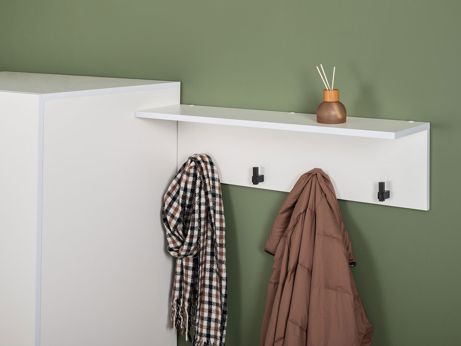 Вешалка Эйр 16.551.01, белый шагрень купить в Москве