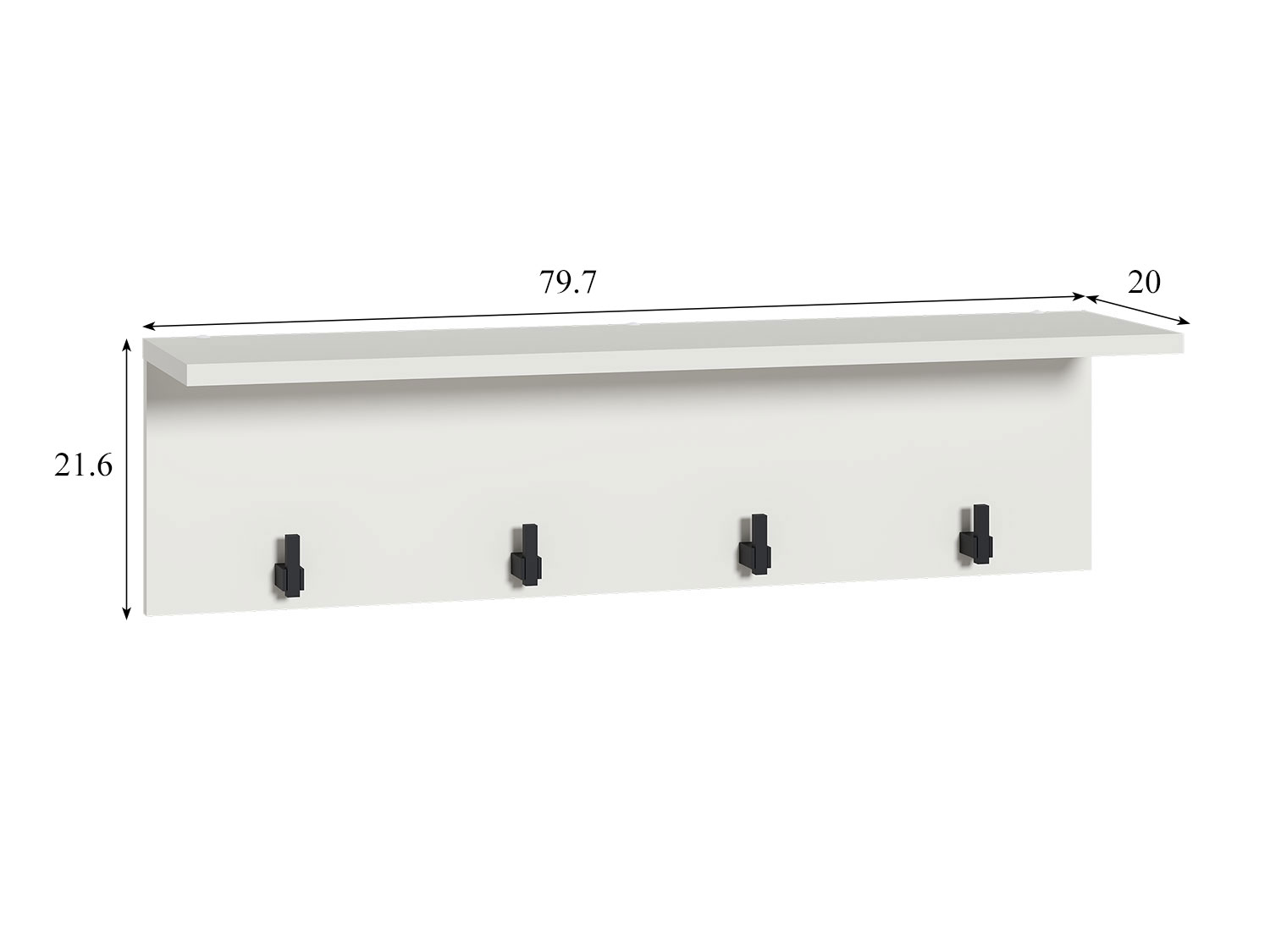 Вешалка Эйр 16.551.01, белый шагрень купить в Москве