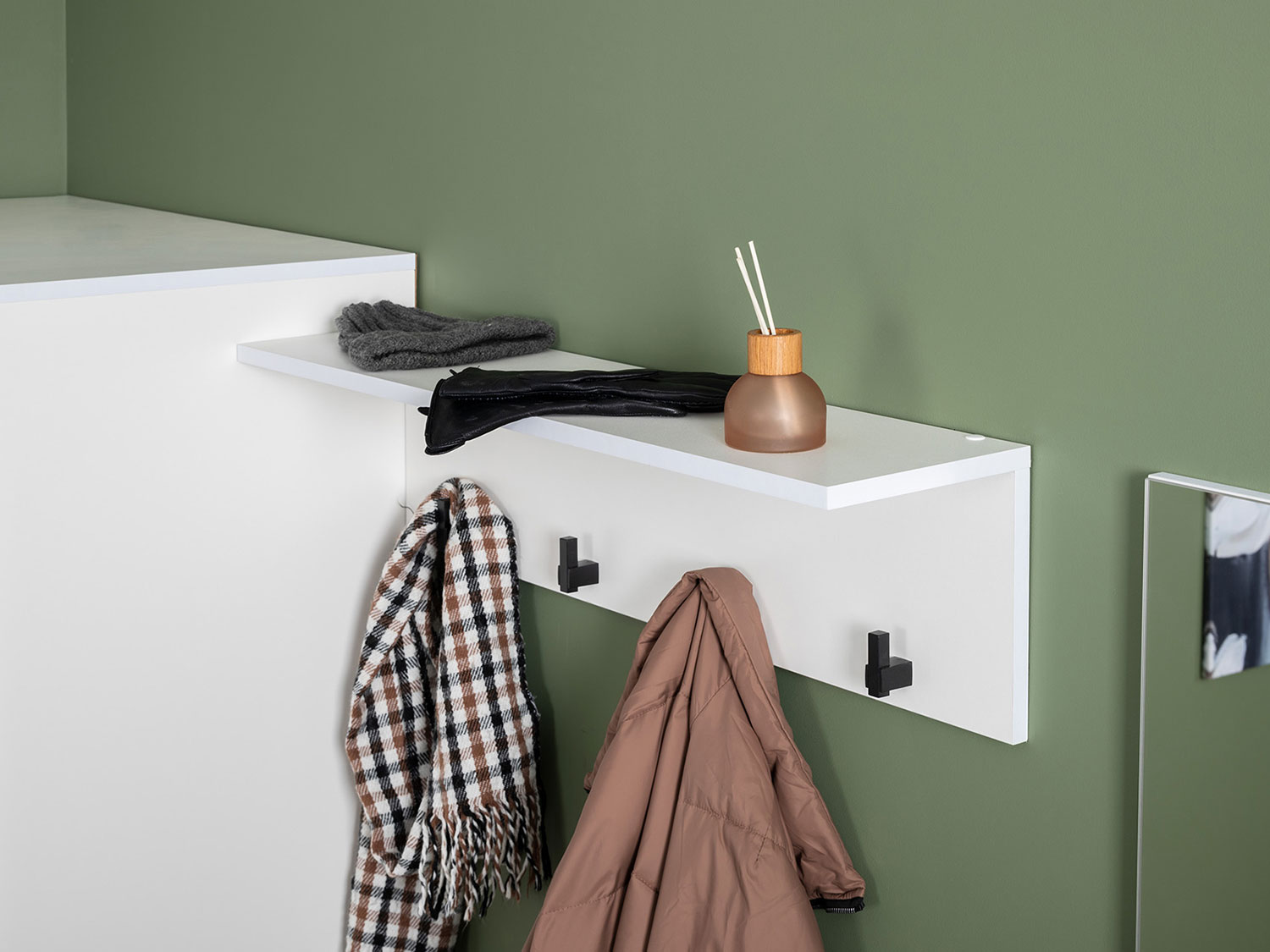 Вешалка Эйр 16.551.01, белый шагрень купить в Москве