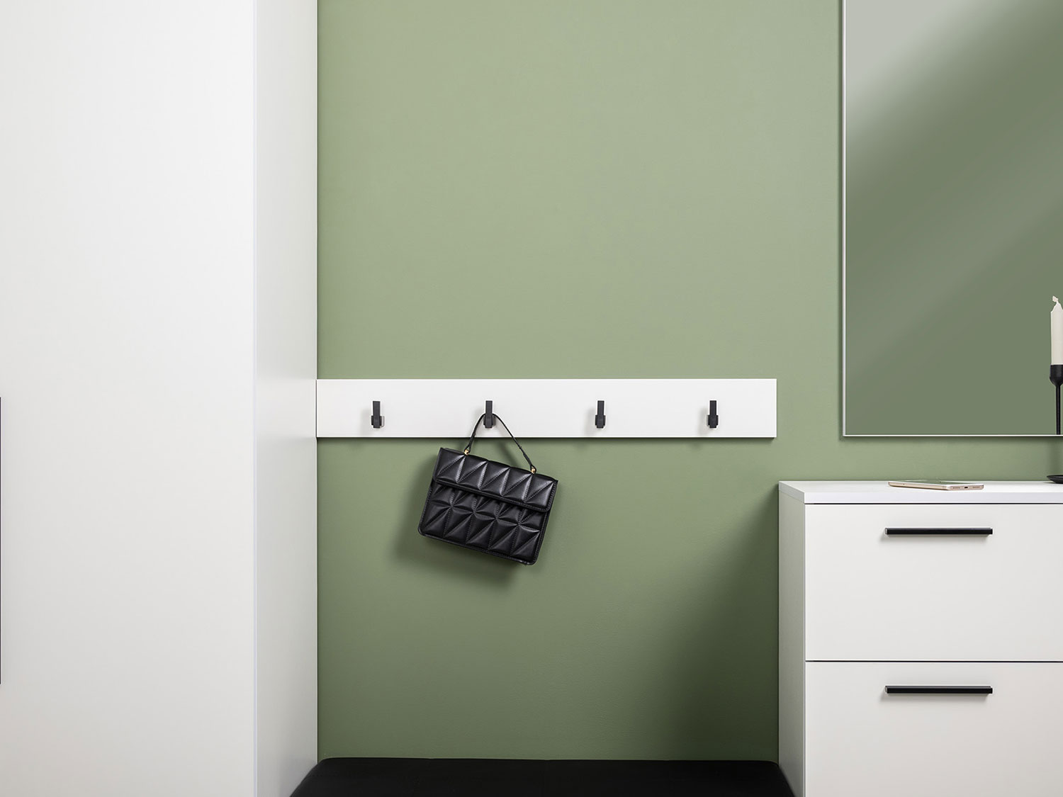 Вешалка Эйр 16.551.02, белый шагрень купить в Москве