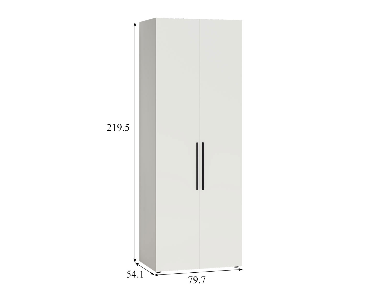Шкаф для одежды Эйр 13.341, белый шагрень купить в Москве