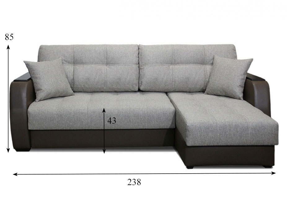 Угловой диван Кельн, 200х150, пантограф, независимые пружины купить в Москве