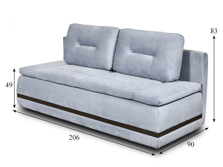 Диван раскладной Твигги Н, 200х155, еврокнижка, независимые пружины купить в Москве