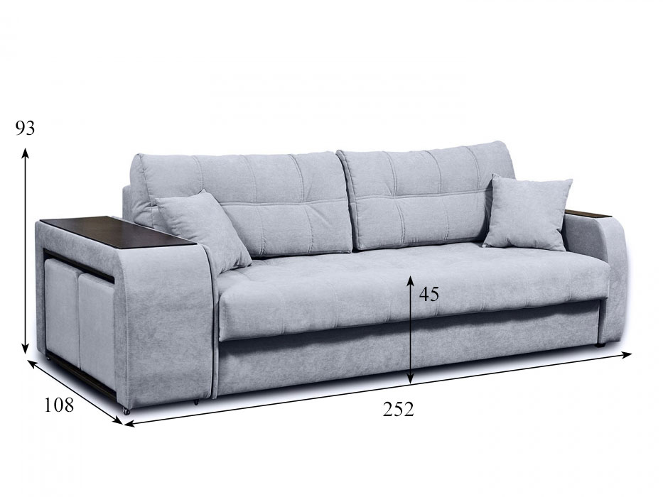 Диван раскладной Трио, 200х156, пантограф, независимые пружины купить в Москве