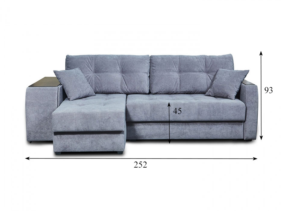 Угловой диван Трио, 200х156, пантограф, независимые пружины купить в Москве