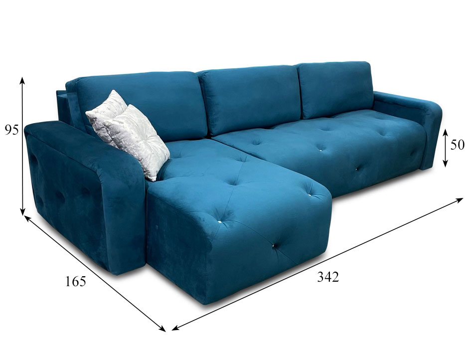 Угловой диван Николь, 290х160, пантограф, независимые пружины купить в Москве