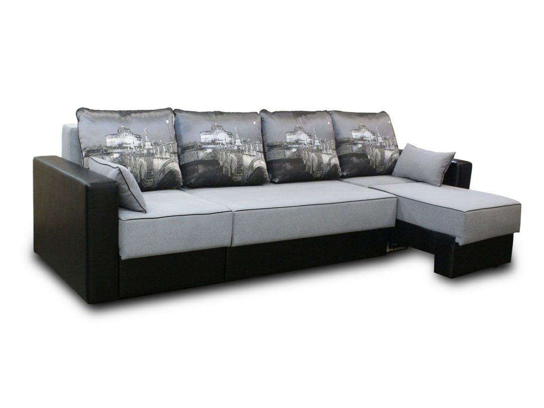 Угловой диван Кардинал 3 с прямыми подлокотниками, 272х162, пантограф, независимые пружины купить в Москве